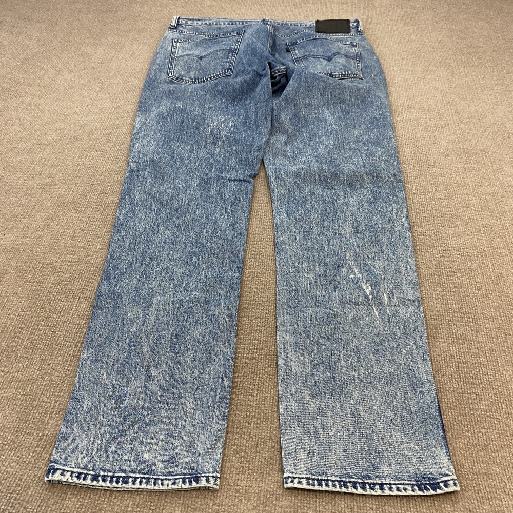 Levis 541 Jeans Mens 34x34 Blue Acid Wash Athletic Taper Cotton Denim Pants